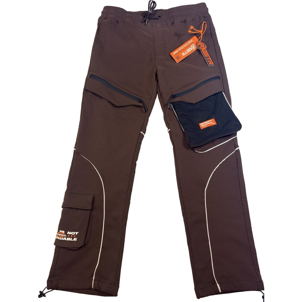 GSTR Men's Apparel Premium Tech Black Cargo Pants - Size:  Small - EXPRESSO